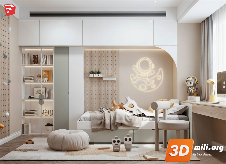 Children Room Scenes Skp FIles 